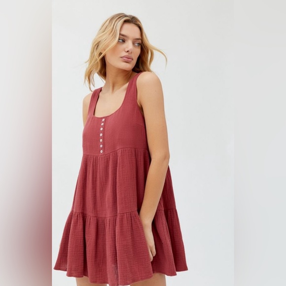 Urban Outfitters Dresses & Skirts - Urban Outfitters Mini Frock Dress in Red Clay